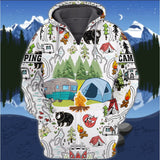 Maxcorners Camping Fun Shirt All Over Print 3D