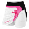 Maxcorners Customized Bowling Trouser Skirts With Shorts Underneath, Dynamic Female Athlete Silhouette Skorts With Pockets