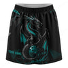 Maxcorners Customized Bowling Trouser Skirts With Shorts Underneath, Bowling Dragon On Ball Skorts With Pockets