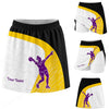 Maxcorners Customized Bowling Trouser Skirts With Shorts Underneath, Dynamic Female Athlete Silhouette Skorts With Pockets