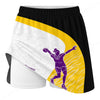 Maxcorners Customized Bowling Trouser Skirts With Shorts Underneath, Dynamic Female Athlete Silhouette Skorts With Pockets