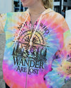 Maxcorners Not All Who Wander Are Lost Tie Dye All Over Print LM2101