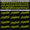 Maxcorners Custom Black Green-Yellow Authentic Sleeveless Baseball Jersey LM2605