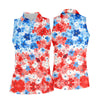 Maxcorners Red White Blue Hawaiian Golf Shirt, 250 Years Women's Golf Tops, Ladies Golf Shirts LM1507