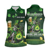 Maxcorners Hello Darkness Four Leaf Clover St Patricks Day Fun Women's Golf Shirts, St Patrick's Green Ladies Golf Shirts