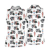 Maxcorners Golf Cart Girls Pattern Golf Polo Shirt, Ladies Golf Shirt, Women's Golf Apparel LM1507