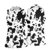 Maxcorners Cow Print Golf Shirt, Adult Humor Hidden Pin Up Pattern, Golf Shirt For Women LM1507