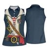 Maxcorners Funny Pirate Costume Hawaiian Golf Shirt, Women's Golf Tops, Ladies Golf Shirts LM1507