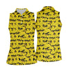 Maxcorners Yellow Sunglasses Rubber Duck Hawaiian Golf Shirt, Hawaiian Golf Shirt, Golf Tops For Women, Printed Golf Shirt LM1507