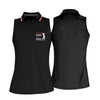 Maxcorners Black Best Papa By Par Embroidered Golf Polo Shirt, Ladies Golf Tops, Women’s Golf Polo LM1507