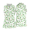 Maxcorners Dark Stout Beer St Patrick's Day Shamrocks White Golf Shirt, Women's Golf Tops, Ladies Golf Shirt
