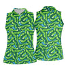 Maxcorners Golf Course Layout Golf Shirt, Fairway Water Hazard Pattern, Golf Shirt For Women LM1507