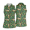 Maxcorners Everyone Is Irish Today Shamrock St Patrick's Day Dark Green Golf Shirt, Women's Golf Tops, Ladies Golf Polos