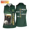 Maxcorners Birdie Bogey Eagle Par Golf And Beer St Patrick's Day Green Women's Golf Tops, Ladies Golf Polos