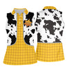 Maxcorners Cowboy Toy Hawaiian Golf Shirt, Cartoon Style Women's Golf Tops, Ladies Golf Shirts LM1507