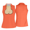 Maxcorners Orange Funny Dickhead Faux Chest Golf Shirt, Ladies Golf Shirts, Golf Polo For Women LM1507
