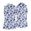 Maxcorners Funny Shark Japanese Wave Hawaiian Golf Shirt, Women's Golf Tops, Ladies Golf Shirts LM1507