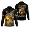 Maxcorners I Go Fishing Because I Like It SPF Shirt, Fisherman Outfit, Mens Casual Shirts