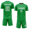 Maxcorners Custom Kelly Green White Sublimation Soccer Uniform Jersey LM2605