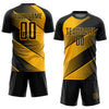 Maxcorners Custom Gold Black Sublimation Soccer Uniform Jersey LM2605 6
