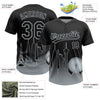Maxcorners Custom Black Silver Las Vegas City Edition Gradient Two-Button Unisex Softball Jersey LM2605