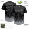 Maxcorners Custom Black Gray Los Angeles City Edition Gradient Two-Button Unisex Softball Jersey LM2605