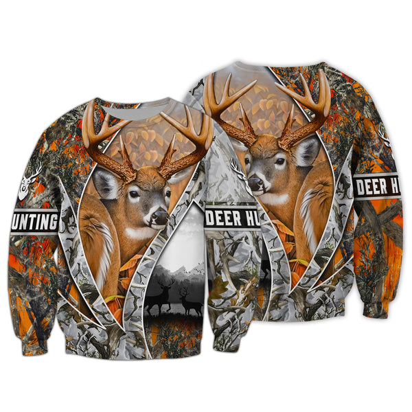 Maxcorners Hunting Deer Shirt 3D All Over Printed Clothes