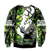 Max Corner Light Green Deer Hunting 3D Custom All Over Printed Shirts Gift For Hunter