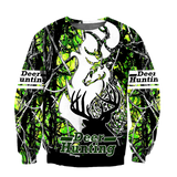 Max Corner Light Green Deer Hunting 3D Custom All Over Printed Shirts Gift For Hunter