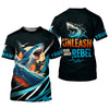 Maxcorners Shark Fishing SPF Shirts, Unleash Your Inner Rebel Performance Fishing Shirts, Fishing Shirts For Men