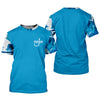 Maxcorners Blue Fishing SPF Shirt, Funny Fishing Shirt, Fisherman Outfit, Mens Casual Shirts