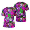 Maxcorners Pink Purple Retro Flower Power Golf Shirt, Women’s Golf Apparel, Hawaiian Golf Shirt, Golf Polo For Women LM1507