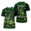 Maxcorners Irish Skull Leprechaun Hat Dark Beer Green St Patrick's Day Women's Golf Tops, Ladies Golf Polos