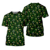 Maxcorners St Patrick's Day Leprechaun Golf Pose Shamrock Golf Shirt, Fun Women's Golf Shirts, Ladies Golf Polos