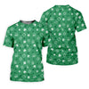 Maxcorners Leprechaun Hat Shamrock Beer Seamless Pattern St. Patrick’s Day Golf Shirt, Women's Golf Tops, Ladies Golf Polos