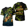 Maxcorners I Go Fishing Not To Find Myself But To Lose Myself Funny Fishing Shirt, SPF Shirt For Men, Gift For Fisherman