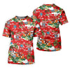 Maxcorners Women's Funny Tropical Santa Surfing Golf Shirt, Christmas Golf Shirt, Women’s Golf Polo LM1507