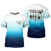 Maxcorners Personalized Fishing Shirt, Christian Fishing, Hooked On Jesus, Faith Fisherman Shirt, Fishing Gifts For Men