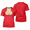 Maxcorners Red Funny Dickhead Faux Chest Golf Shirt, Funny Halloween Shirt, Women’s Golf Apparel LM1507