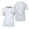 Maxcorners Vitamin G Shamrock Pattern Golf And Beer White Golf Shirt, St Patrick's Day Golf Shirt, Polo Shirts For Men
