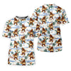 Maxcorners Bigfoot Hot Dog Beach Hawaiian Shirt, Women’s Golf Polo, Golf Tops For Women, Women’s Golf Apparel LM1507