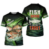Maxcorners Fish Around And Find Trout Fishing UPF Shirt – Trout Fishing Shirt, Funny Fishing Shirt for Men