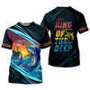Maxcorners King Of The Deep Swordfish Fishing SPF Shirt For Men, Fishing Gifts For Men, Men's Fishing Shirt