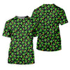 Maxcorners St Patrick's Day Beer Golf Ball Pattern Shamrock Golf Shirt, Women's Golf Tops, Ladies Golf Polos