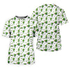 Maxcorners Three Leaf Clover Golf And Beer St Patrick's Day White Golf Shirt, Fun Golf Shirts For Men, Polo Shirts For Men