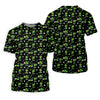 Maxcorners Three Leaf Clover Golf And Beer St Patrick's Day Black Golf Shirt, Fun Golf Shirts For Men, Polo Shirts For Men