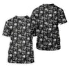 Maxcorners Dark Grim Reaper Skull Pattern Golf Polo Shirt, Women's Golf Polo, Ladies Golf Tops LM1507