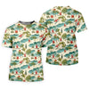 Maxcorners Christmas Santa Surfing Tropical Hawaiian Golf Shirt, Golf Shirts For Women, Performance Golf Shirt LM1507