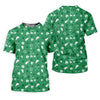 Maxcorners Golf Items Seamless Pattern St. Patrick’s Day Shamrock Golf Shirt, Polo Shirts For Men, Golf Shirts For Men