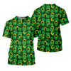 Maxcorners Four Leaf Clovers Golden Horseshoes St Patrick's Day Golf Shirt, Women's Golf Tops, Ladies Golf Polos